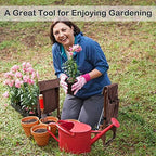 Garden Kneeler and Seat with Tool Pouches - Heavy Duty Gardening Bench for Arthritis Relief, Comfortable Eva Foam Pad for Parents and Gardeners - Image 7