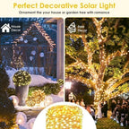 Solar Fairy Lights, 4 Pack Total 800LED 288FT Waterproof String Lights - Image 5