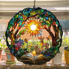 Books in Forest Acrylic Suncatcher - Image 4
