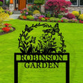 Custom Metal Flower Garden Sign with Stake, Personalized Butterfly Name Sign For Outdoor, Gardens Plaque, Remembrance Garden Signs by MBKJCUSTOM