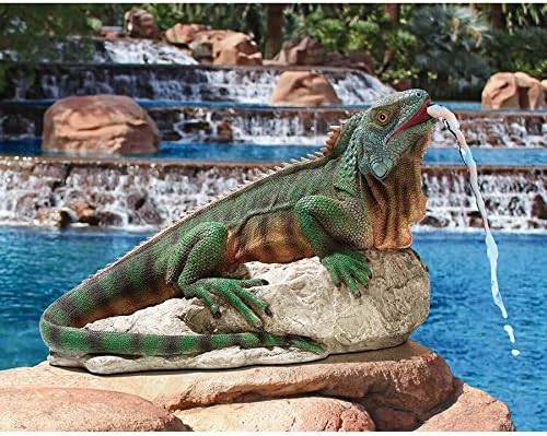 Design Toscano Ike, the Iguana Spitter Piped Statue - Image 2