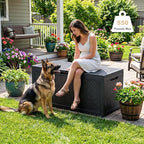 EasyUp 110 Gal Waterproof Outdoor Storage Box UV Resistant Deck Box - Image 4