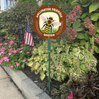 SmartSign 10 x 10 inch Pollinator Friendly Garden Sign & Stake Kit, 40 mil Laminated Rustproof Aluminum, 3 foot Stake, Set of 1, For Yard, Lawn - Image 3