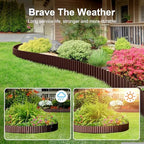 Land Guard Corrugated Garden Edging Border, 12" x 50' Landscape Paver Edging, Tall Landscape Edging, Fence for Garden, Flower Bed, Lawn and Landscape Edging (Brown) - Image 7