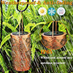 Solar Lanterns Outdoor Waterproof,Metal Watering Can with Hook 1PC，Solar Lanterns for Outside,Sunflower Bee and Butterfly Garden Decor Lights,Waterproof Solar Powered Hanging Lantern for Patio,1PC - Image 6