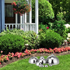 10pcs Stainless Steel Half Gazing Globe Garden Mirror Ball Set Polished Reflective Outdoor Metal Half Sphere Decor for Pond and Patio - Image 5