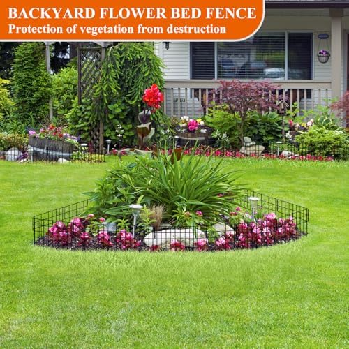 Garden Fence 20.6 FT x 12" H, Decorative Metal Border for Flower Beds - Image 5