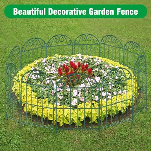 ADAVIN Collapsible Garden Fencing 24 inch high, 10 Panels Animal Barrier - Image 6