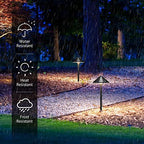 SUNVIE 8-Pack 7" Low Voltage Path Lights, 3W 3000K Black Cast-Aluminum IP65 - Image 5