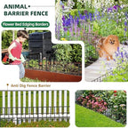 31ft(L) x 13in(H) Animal Barrier Fence, 22 Panels No Dig Garden Fence for Dog Rabbit, Rustproof Anti Digging Barrier, Garden Edging Border Ground Defense for Outdoor, Yard, Patio - Image 7