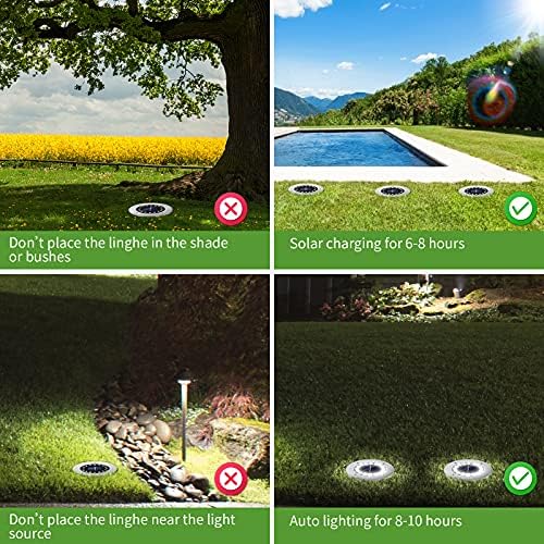 NFESOLAR Solar Ground Lights Outdoor with 16 LEDs Multi-Color for Outdoor - Image 7
