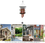 SUPVOX 1Pc Retro Home Decoration Solid and Multi Tube Wind Chime Antique Hanging Adornment for Outdoor and Indoor Use - Image 3