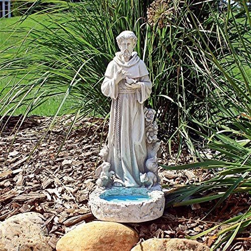 Design Toscano Francis of Assisi Reflection Pool Outdoor Garden Statue - Image 6