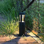 Modern Black Outdoor Bollard Light Waterproof IP65 Garden Landscape Pathway Lighting LED Post Lamp for Driveway, Yard Commercial Use 3000K - Image 6