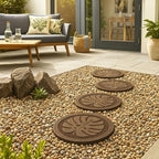 Tierra Verde 4 Pack 18" x 18" Tropical Leaf Decorative Stepping Stones - Image 5