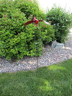 Whimsical Kinetic Energy Metal Red Cardinal Yard Stake Wind Spinner Whirly-Gig Windmill Garden Art Bird - Image 6