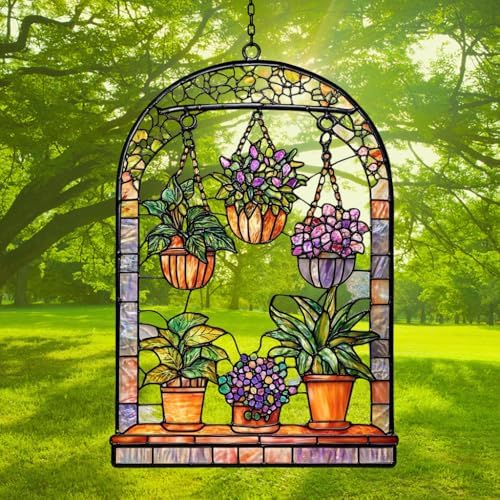 Garden Plant Pot Acrylic Suncatcher - Image 3