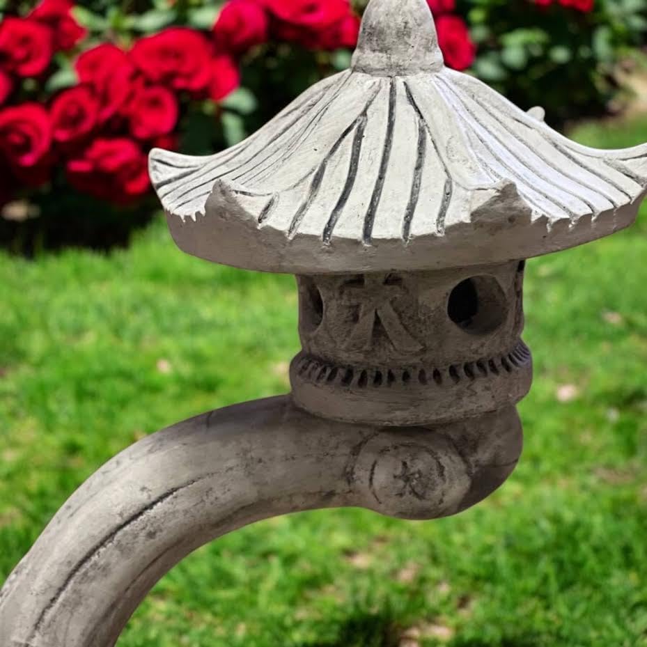 Concrete Pagoda Sculpture Yard Lantern Garden Statue Large Pagoda Outdoor Decor Japanese Home Ornament Zen Garden Gift - Image 4