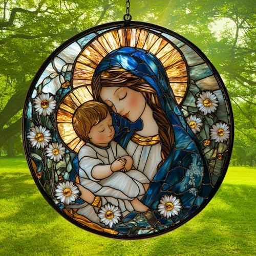 Virgin Mary Acrylic Suncatcher - Image 3