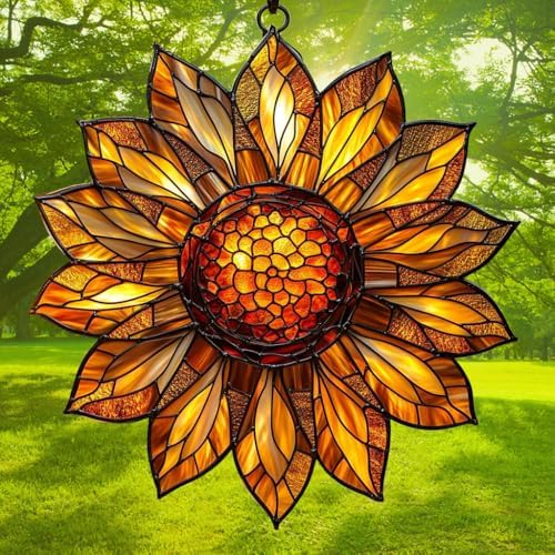 Sunflower Acrylic Suncatcher - Image 3