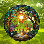 Books in Forest Acrylic Suncatcher - Image 3