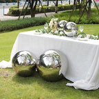 Balsa Circle 20 in Silver Stainless Steel Globe Gazing Reflective Mirror Balls Outdoor Garden Decor Centerpieces Wedding Party Events Reception Home Decorations Modern Ornaments Landscaping Accents - Image 5