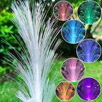 Solar Turtle Garden Statues with LED Lights, Resin Turtles Figurine Outdoor Decorations Colour Changing Optical Fiber Solar Light, Outside Art Decor for Lawn,Yard, Unique Housewarming Gifts - Image 4