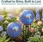 Sunnydaze Solar Gazing Ball for Garden, Lavender - Image 2