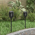 Outdoor Solar Torch Lights with Flickering Flame, Fire Effect Garden Light, Solar Powered Torch Light for Patio (Set of 2) by MAYPEX