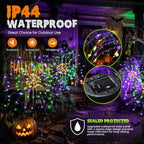 PEVOROS Solar Firework Garden Lights Outdoor, Purple/Yellow/Green, 6 Pack - Image 6