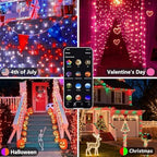Smart Color Changing Christmas Halloween Tree Light String 66 FT 200 LED - Image 5