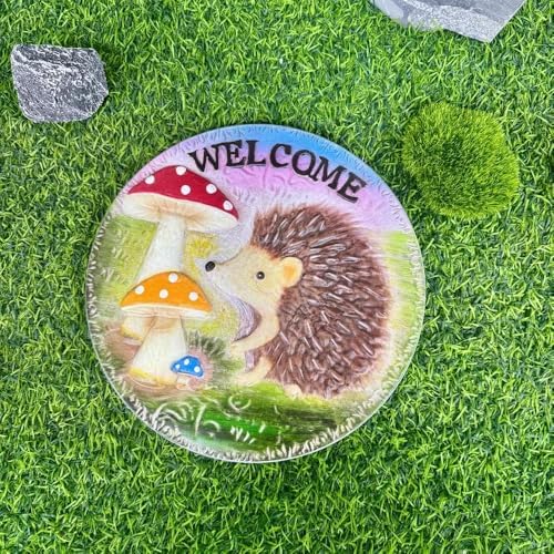GZHERVICES Stepping Stone Ornaments for Courtyard Decor, Garden Landscape Stepping Stones and Lawn Walkway Pads, Decorative Garden Stones and Patio Path Pavers(Multi-Colored-G) by GZHERVICES