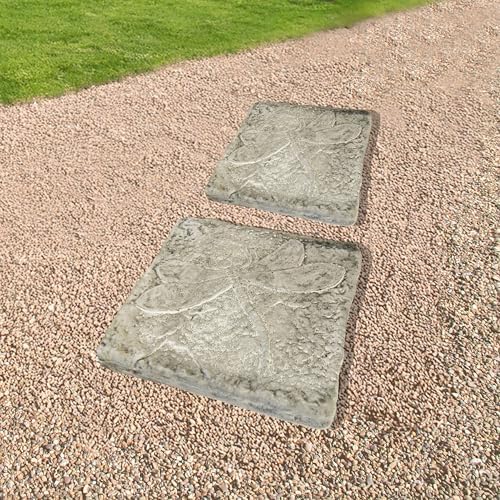 BestNest Set of 2 Athens Dragonfly Stepping Stones, Pre Aged - Image 2