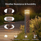 23.6In Pathway Light with 3000K E26 Bulbs Hardwired Landscape Path Lighting - Image 2