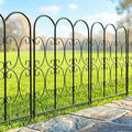 ARIFARO 5 Pack Metal Decorative Garden Fence, 32" H x 22" W, No‑Dig Panels by ARIFARO
