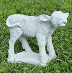 Standing Calf Concrete Statue Farm Animal Decoration Baby Cow Figurine Outdoor Real Size Calf Figure Garden Decor - Image 3