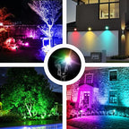 T-SUN 4-in-1 Color Changing Solar Spot Lights Outdoor,RGB Solar Spotlights - Image 7