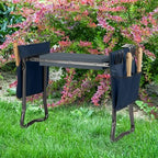Pure Garden Garden Kneeler and Seat - Kneeling Pad Garden Stool with Tool Pouches - Gardening Gifts for Mom, Dad, Seniors, or Grandparents (Blue) - Image 2