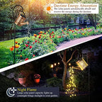 Fabbay 4 Pcs Solar Watering Can with Lights Outdoor Waterproof Solar Lights with Hook Retro Decorative Hanging Metal Yard Decor for Garden Table Lawn Patio Pathway Porch Walkway - Image 5