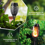 Solar Powered Halloween Torch Lights, LED Flame Atmosphere Stake Lights for Garden, Lawn, Yard, Outdoor Decor (4) - Image 4