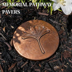 Stepping Stones Outdoor Set of 3, 10.8" Antique Ginkgo Bronze Garden Stones Outdoor Decorative Set – Grandma Mothers Day Gifts, Garden Memorial Stone for Loved Ones, Backyard Pathway Pavers, Walkway - Image 6