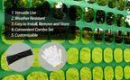 PotatoLife 2-Pack 4'x100' Green Mesh Fence for Garden with Zip Ties, Green - Image 3
