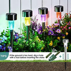 GIGALUMI Outdoor Waterproof Multicolor Solar Garden Lights, 20 Pack - Image 6
