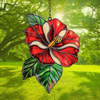 Hibiscus Acrylic Suncatcher - Image 3