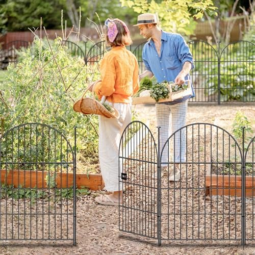ADAVIN 32in Garden Fence Animal Barrier, 8 Panels Fencing for Dogs - Image 6