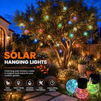 GIGALUMI Solar Hanging Lights Christmas Solar Lights Outdoor Garden Decor - Image 3