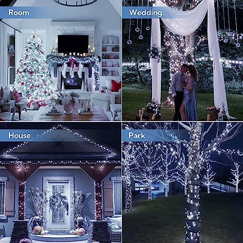 woohaha Solar Christmas Outdoor String Lights White - Image 4