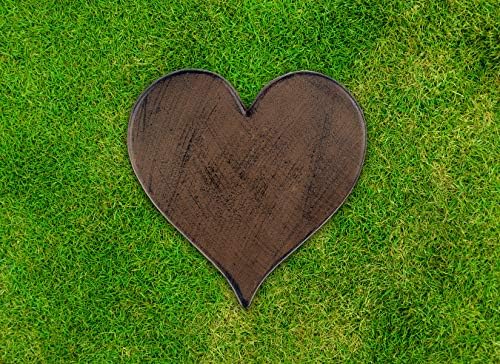Heart Cast Iron Stepping Stone, 12-Inch - Image 2
