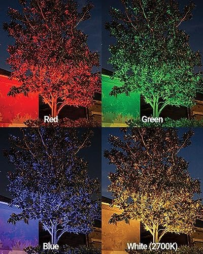 VOLT 12V Color Changing RGBW LED Cast Brass Outdoor Spotlight (Bronze) - Image 6