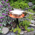 Achla Designs Polished Copper Birdbath- Tripod Stand - Image 3